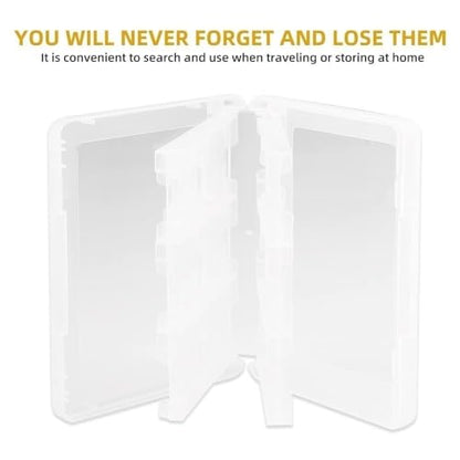 28-in-1 PP Game Card Case Holder - for Nintendo 3DS/DSL/DSI/LL, Cartridge Storage Box with 22 Slots + SD/TF Card Holders + Stylus Organizer(White) - color: White