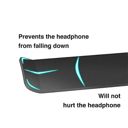 Aluminum Under-Desk Headphone Hanger with Strong Adhesive (2 Pack, Silver) | Keeps Headphones Off the Desk, VHB Adhesive Holds 5 lb, Curved Support Helps Prevent Headband Creases, Fits Gaming Headsets - color: Silver-2Pack