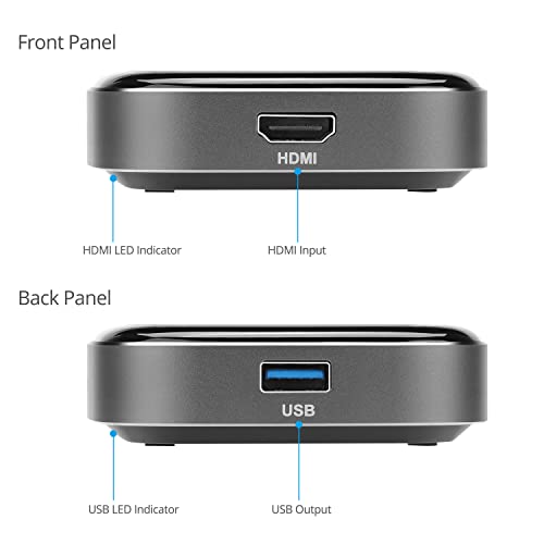 gofanco USB 3.0 HDMI Video Capture Device (CaptureHD4K) | up to 4K30Hz and 1080p 120Hz, Low Latency for Xbox, Nintendo Game Consoles