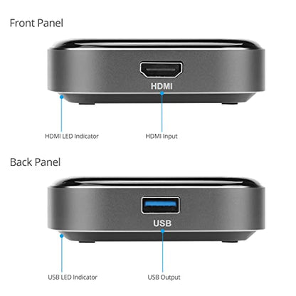 gofanco USB 3.0 HDMI Video Capture Device (CaptureHD4K) | up to 4K30Hz and 1080p 120Hz, Low Latency for Xbox, Nintendo Game Consoles