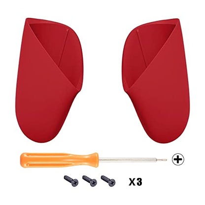 eXtremeRate Passion Red Replacement Handle Grips for Nintendo Switch Pro Controller, Soft Touch DIY Hand Grip Shell for Nintendo Switch Pro - Controller NOT Included - color: Passion Red