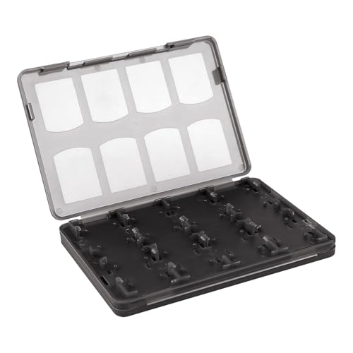 OSTENT 20 in 1 Game Memory Card Holder Case Storage Box for Sony PS Vita PSV 1000/2000 Color Black