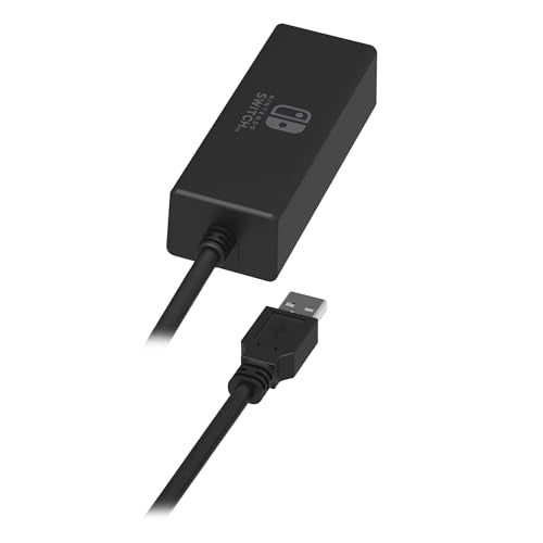 Nintendo Switch Wired Internet LAN Adapter by HORI Officially Licensed by Nintendo, Case