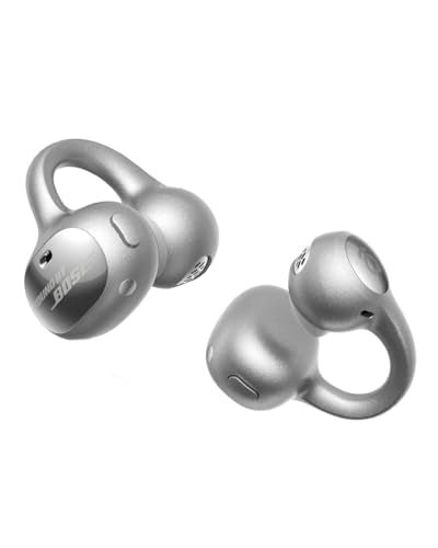 Baseus Inspire XC1 Open Ear Clip-On Earbuds, Sound by Bose, Dolby Audio, Adaptive Tunning Sound, Hybrid 2-Way Driver, Zero-Sense Air Cushion, 4-Mic Adaptive Clear Calls, IP66 Waterproof, 40H Playtime - color: Titanium
