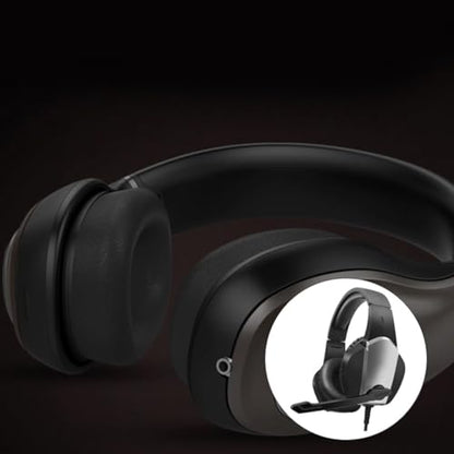 Tofficu Noise Cancelling Gaming Headset with Microphone Stereo Wired Over-Ear Headphones for Computer, Skin-Friendly Plastic Material, for Playing Games and Chat