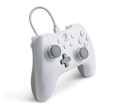 PowerA Wired Controller for Nintendo Switch - White, Gamepad, Game controller, Wired controller, Officially licensed - color: White