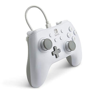 PowerA Wired Controller for Nintendo Switch - White, Gamepad, Game controller, Wired controller, Officially licensed - color: White