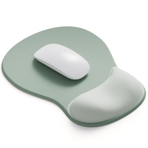 ErgoComfort Gel Wrist Rest Mouse Pad-Ergonomic Office Mousepad with Wrist Support-Non-Slip, Design Desk Accessories Mat for Home&Game Decor (06Minty Dream) - color: 06Minty Dream