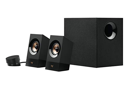 Logitech Z533 2.1 Multimedia Speaker System with Subwoofer | Powerful sound, booming bass, 3.5mm audio and RCA inputs, compatible with PC, PS, Xbox, TV, smartphone, tablet, music player