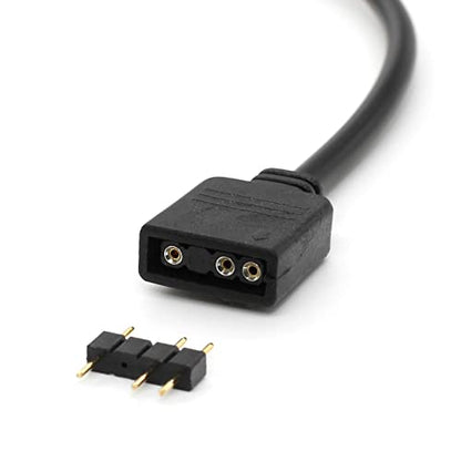 ARGB Splitter Cable, 1-to-2 Female to Female 5V 3 Pin Addressable RGB Splitter Extension Cable ARGB LED Sync Cable for Extend PC Computer ARGB Fans Or ARGB LED Series (2 Pack) - style: 1-to-2