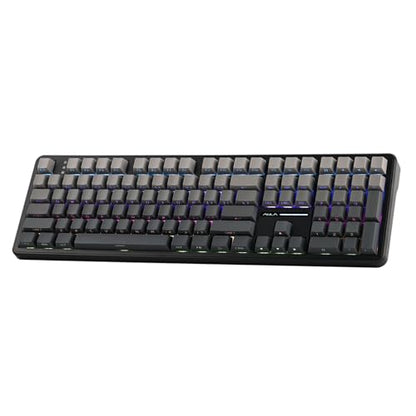 EPOMAKER Aula F108 Wireless Gaming Keyboard, Full Size Mechanical Keyboard with 4000mAh Battery, 108 Hot-Swappable and Programmable Keys, RGB Backlight, for Mac/PC/Android (Black Gradient) - color: Black Gradient