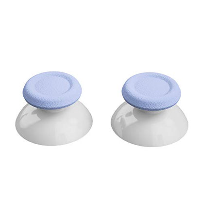 eXtremeRate Light Vight & White Dual-Color Replacement 3D Joystick Thumbsticks for PS5 Controller, Analog Thumb Sticks with Screwdriver for PS4 Slim Pro Controller - color: Light Violet White
