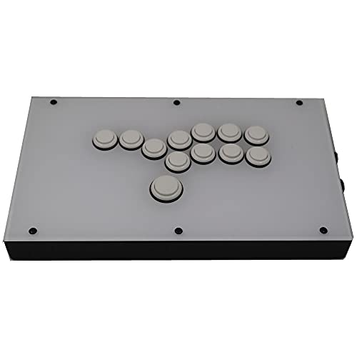 FightBox RAC-J800B-PC-W All Buttons Leverless-Style Arcade Joystick Fight Stick Game Controller For PC Sanwa OBSF-24 30