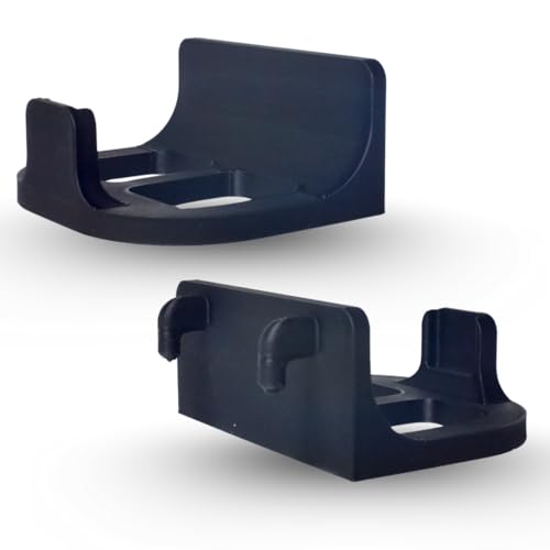 2 Universal Game Controller Mounts Compatible with IKEA SKADIS (Black) - color: Black