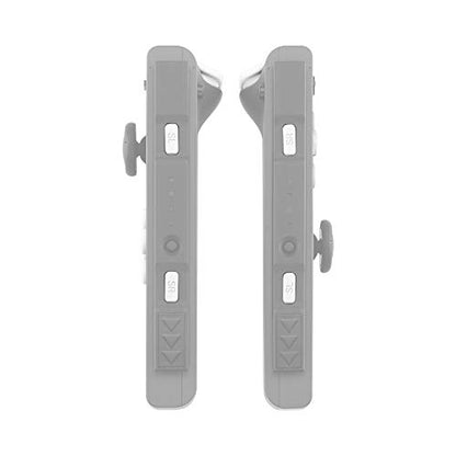 eXtremeRate DIY Full Set Buttons for Nintendo Switch & Switch OLED, Custom Replacement Buttons for JoyCon, ABXY Direction Keys SR SL L R ZR ZL + - Home Capture Trigger Buttons Springs - White - color: White