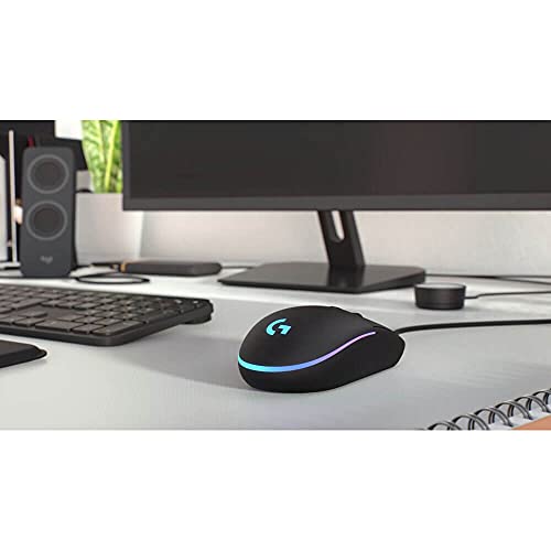 Logitech G203 Wired Gaming Mouse - Black | LIGHTSYNC RGB, On-Board Memory, 6 Programmable Buttons, Compabile with PC/Mac - color: Black