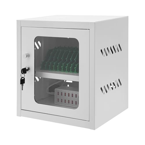 Rechargeable Mobile Phone Charging Cabinet,12 Slots Cell Phones Charging Station Portable Cellphone Charging Cart with Combination Lock, for Students and Employees, Tourists(12-Slots) - size: 12-Slots