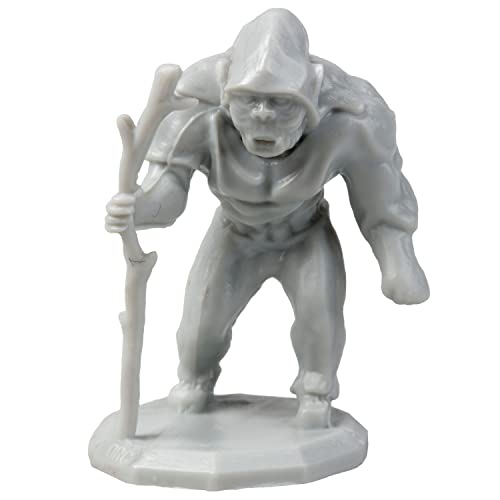 56 Unpainted Fantasy Mini Figures- All Unique Designs- 1" Hex-Sized Compatible with DND Dungeons and Dragons & Pathfinder and RPG Tabletop Games- Features Goblins, Orcs, Gnolls, Skeletons & More