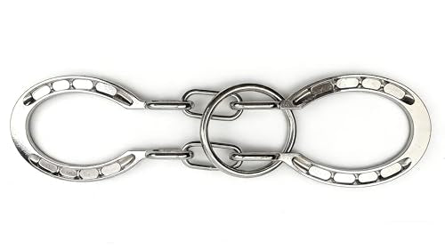 MAGIKON Traditional Brain Teaser, Classical Metal Horseshoe Puzzle Silver | Metal, silver finish, 4x2.5x1.5in, interlocking, logic puzzle, for kids adults, focus training
