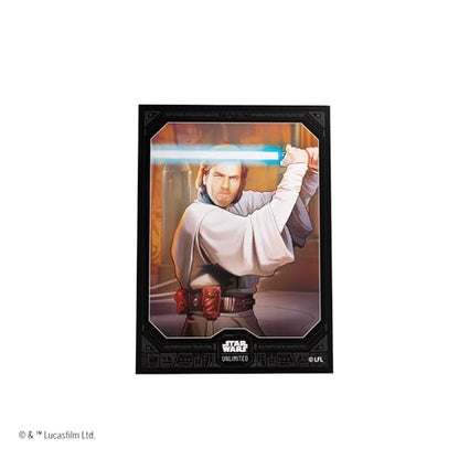 Star Wars Unlimited OBI-Wan Kenobi Art Sleeves | Gamegenic Officially Licensed Pack of 60 Art Sleeves and 1 Clear Sleeve, Optimized Size for TCG and LCG Games - style: OBI-Wan Kenobi