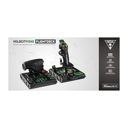 Turtle Beach VelocityOne Flightdeck Universal HOTAS Simulation System - PC | Windows 10 & 11 PCs, Joystick & Throttle for Air & Space Combat Simulation, Touch Display, 139 Mappable Controls, Black - style: Universal HOTAS Simulation System