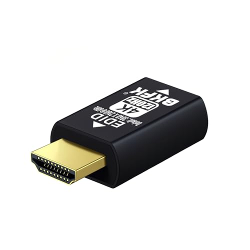 HDMI EDID Emulator, Passthrough Display Adapter, Default Resolution Dummy Plug, Headless Ghost for HDMI Switches, Extenders, AV Receivers, Video Splitters(4K-3840X2160@120Hz-1P)