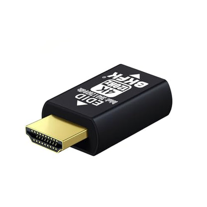 HDMI EDID Emulator, Passthrough Display Adapter, Default Resolution Dummy Plug, Headless Ghost for HDMI Switches, Extenders, AV Receivers, Video Splitters(4K-3840X2160@120Hz-1P)
