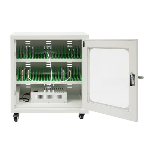 Rechargeable Mobile Phone Charging Cabinet,40 Slots Cell Phones Charging Station Portable Cellphone Charging Cart with Combination Lock, for Students and Employees, Tourists (40-Slots) - size: 40-Slots