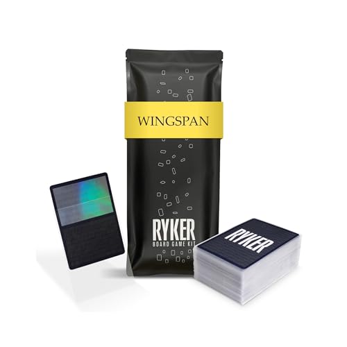 Ryker | Board Game Card Sleeve Kit for Wingspan (Clear) - size: Wingspan Starter Kit