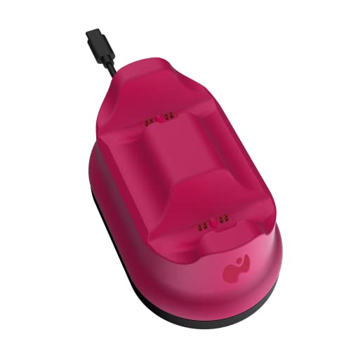 PDP Gaming PlayStation 5 METAVOLT Dual Charging Station for 2 Wireless PS5 Controllers (Cosmic Red) - color: Cosmic Red