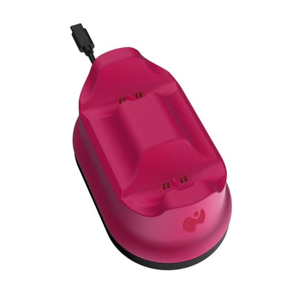 PDP Gaming PlayStation 5 METAVOLT Dual Charging Station for 2 Wireless PS5 Controllers (Cosmic Red) - color: Cosmic Red
