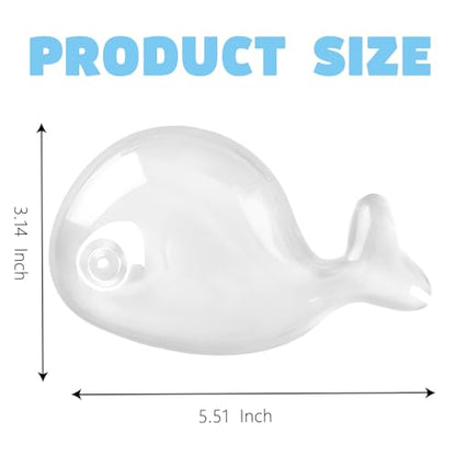 Gel Wrist Rest for Keyboard and Mouse Transparent White Whale Elbow Pad Cushion Ergonomic Cute Clear Cool Mouse Wrist Pad Silicone Non-Slip Support for Computer Gaming Home Office Men Hand Pillow - color: Whale White