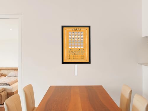 Words on The Wall Multi Player Game – (24x18x1) (Retro) - color: Retro