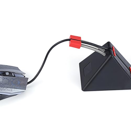 VILLCASE Mouse Cable Holder for Gaming Flexible Mouse Cable Fixer for Desk Easy Installation Computer Accessory Suitable for Home Office Use