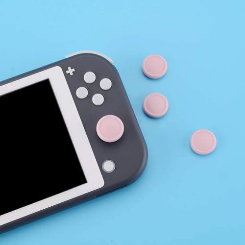 eXtremeRate PlayVital Switch Joystick Caps, Thumbstick Caps, Silicone Analog Cover for Switch Lite & OLED Joycon Thumb Grips - Cherry Blossoms Pink - color: Cherry Blossoms Pink