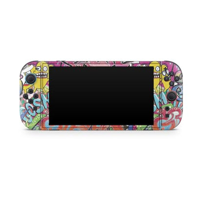 Glossy Glitter Gaming Skin Compatible with Nintendo Switch 2 Console Only - Funky Graffiti - Premium 3M Vinyl Protective Wrap Decal Cover - Easy to Apply | Crafted in The USA by MightySkins - color: Funky Graffiti, size: Switch 2 Console Skin Only, style: