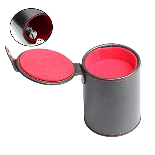 Box Silent Dice Cups for Game Ktv Bars Pu Storage Cup for Entertainment Easy to Clean