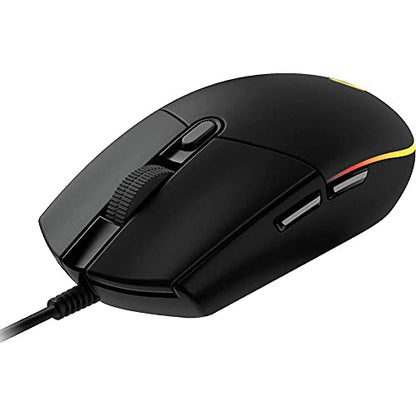 Logitech G203 Wired Gaming Mouse - Black | LIGHTSYNC RGB, On-Board Memory, 6 Programmable Buttons, Compabile with PC/Mac - color: Black