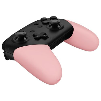 eXtremeRate Puffy Pink Replacement Handle Grips for Nintendo Switch Pro Controller, DIY Custom Hand Grip Shell for Nintendo Switch Pro - Controller NOT Included - color: Puffy Pink