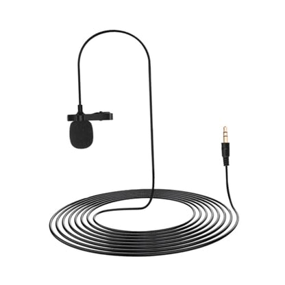 Clip Lavalier Microphone for Live Streaming and Meetings Compatible Pocket Sturdy Collar Clip for Secure Use Sound Capture for Vlogs and Gaming