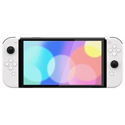 eXtremeRate Replacement Two-Tone Jelly Buttons for JoyCon, White & Clear with Symbols Custom Controller ABXY Direction Home Capture + - Keys, DIY Action Face Buttons for Nintendo Switch & Switch OLED - color: White & Clear