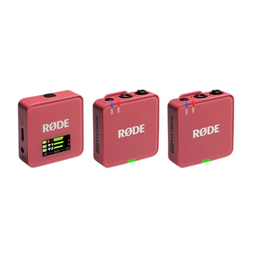RØDE Wireless GO (Gen 3) – Compact Wireless Mic – Pristine Audio, 32-bit Float Recording, Automatic Level Control, for Phones, Cameras and Computers (Rose) - color: Rose, style: WIGO 3