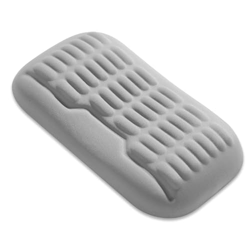 UnivoColors Ergonomic Mouse Wrist Rest,Latest 3.0 Wave Curve Design,High-Resilience Memory Foam Non-Slip Base,Reduces Wrist Fatigue,Ideal for Office Gaming & Long Hours of Use(Grey) - color: Grey, style: Mouse Wrist Pad