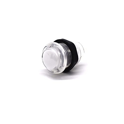 Arcity 8 Pcs 28mm Arcade Push Buttons Flash LED Illuminated Shining Light White Buttons Buttons 5V with Built-in Microswtich for Arcade Machine Video Game Console DIY Kit
