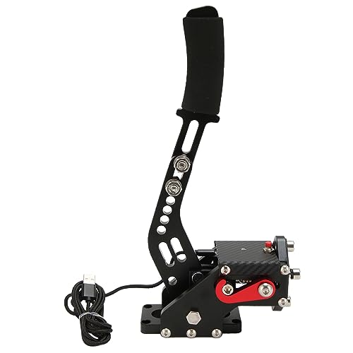 GOWENIC USB Handbrake, Sim Racing Game Hand Brake 64 Bit 2 in 1 Handbrake for ONE, Series S X PC with G920, for, iRacing Setup Use (Black) - color: Black
