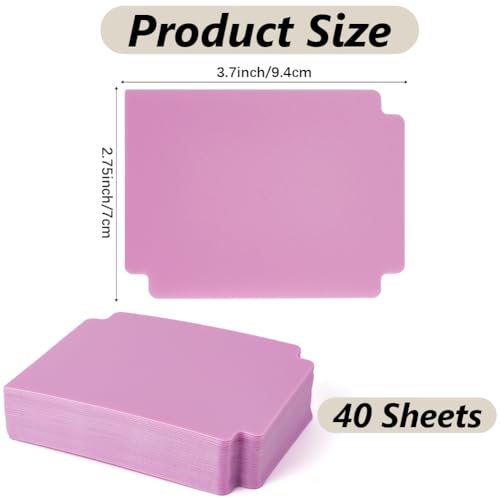 CRASPIRE Trading Card Dividers Pink Card Separator Card Sorting Tray Plastic Card Dividers Board Game Card Separator Card Deck Box Dividers for Game Organizer Storage 40sheets 2.75 x 3.7 Inch - style: 40Pcs Pink