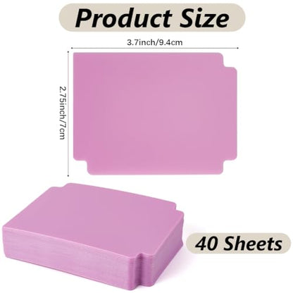 CRASPIRE Trading Card Dividers Pink Card Separator Card Sorting Tray Plastic Card Dividers Board Game Card Separator Card Deck Box Dividers for Game Organizer Storage 40sheets 2.75 x 3.7 Inch - style: 40Pcs Pink
