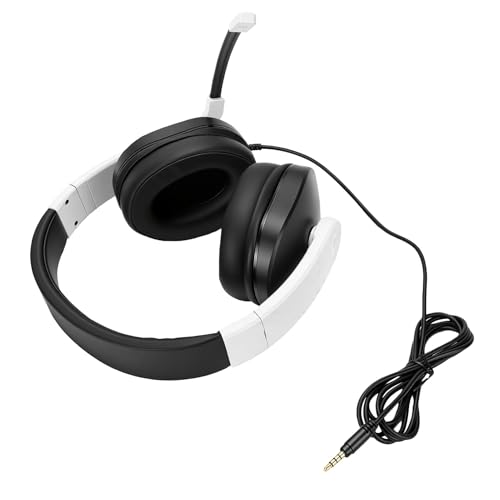 Alomejor Noise Cancelling Gaming Headset with Adjustable Padded Ear Cushions Fit for Comfortable Gaming Sessions, 3.5MM, ABS Material, 1 Unit