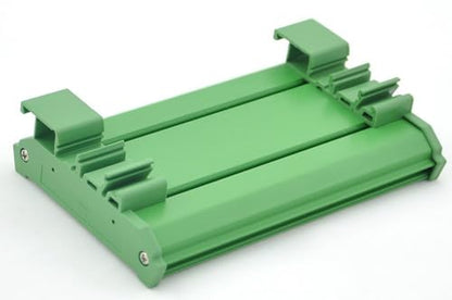 Electronics-Salon DIN Rail Mounting Carrier Housing with Prototype Board. PCB Size 137.4 x 72mm - size: PCB 137.4x72mm