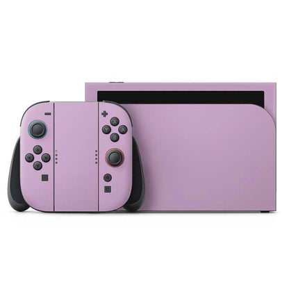 Skinit Decal Gaming Skin Compatible with Nintendo Switch 2 (2025) with Joy-Con - Lilac Design - color: Purple - SOLIDX37